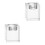 2 Pieces Crystal Candlestick Cube Home Table Decoration Ornament 3