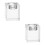 2 Pieces Crystal Candlestick Cube Home Table Decoration Ornament 6