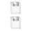 2 Pieces Crystal Candlestick Cube Home Table Decoration Ornament 5