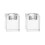 2 Pieces Crystal Candlestick Cube Home Table Decoration Ornament 2