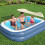 Bestway H2OGO! Piscina familiar inflvel com sombra de vero de 8 ps, 4 polegadas x 70 polegadas para crianas de 6 anos acima 4
