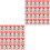 100 Pcs Monitored Warning Sign, Hour Video Stickers Violators Will Be 3