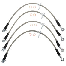 TRQ Performance-Bremsschlauchsatz vorne und hinten, kompatibel mit Honda Accord 20032007