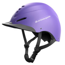 OutdoorMaster Reithelm Reithelm mit Sonnenblende und hervorragender Belftung, verstellbarer, sicherer Helm fr Mnner, Frauen und Jugendliche