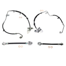 TRQ-Bremsschlauchsatz vorne und hinten, kompatibel mit Jeep Grand Cherokee 2004