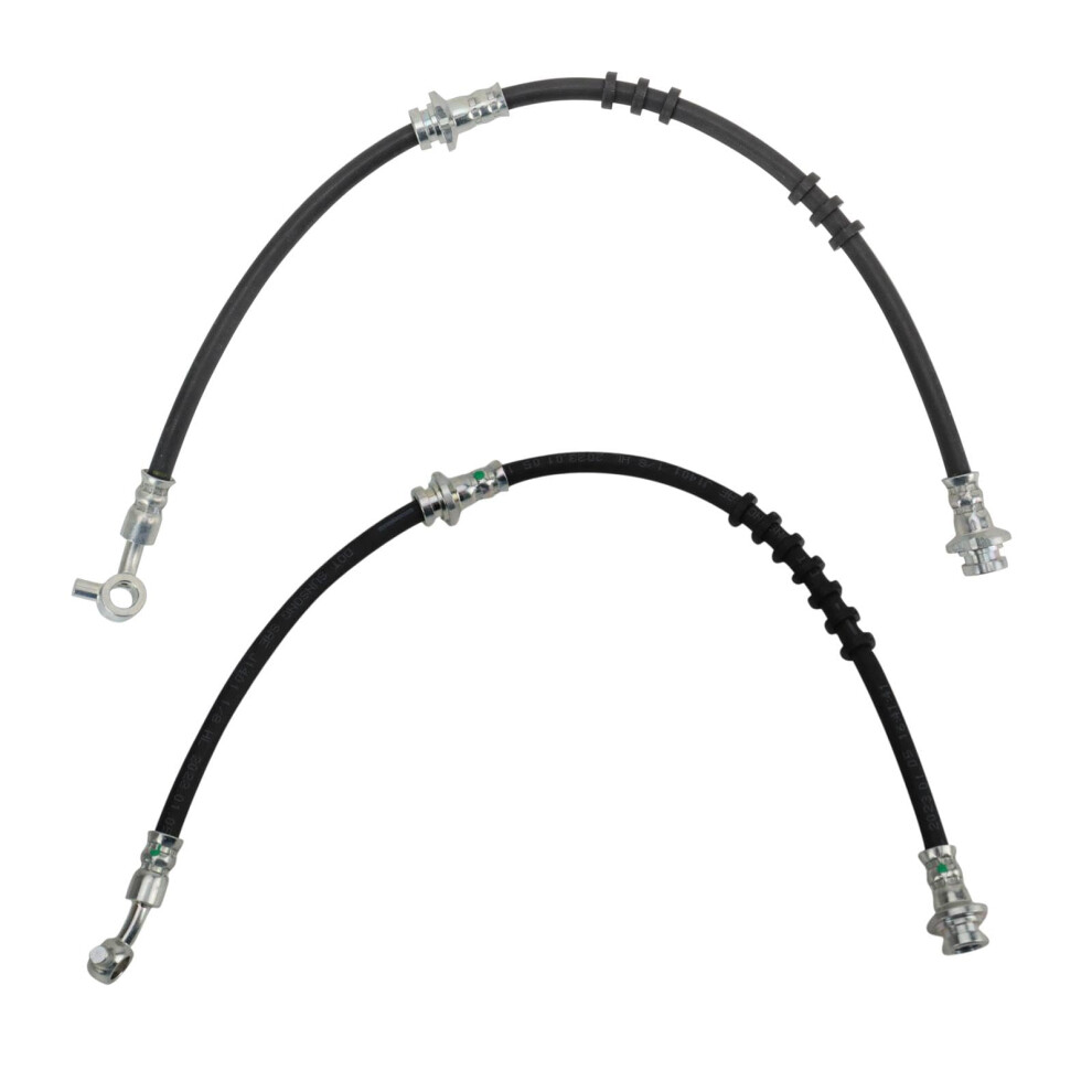 Trq Front Brake Hose Set Compatible With 2006 Nissan Altima 195591638470