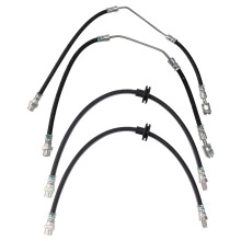 TRQ-Bremsschlauchsatz vorne und hinten, kompatibel mit BMW X5 20002006