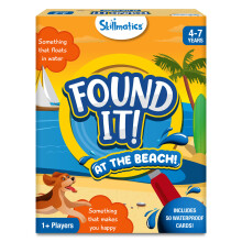 Skillmatics Kartenspiel Found It Beach, lehrreiche Schnitzeljagd fr Jungen und Mdchen, Familienstrumpffller, wasserdichte Reisegeschenke fr Kin