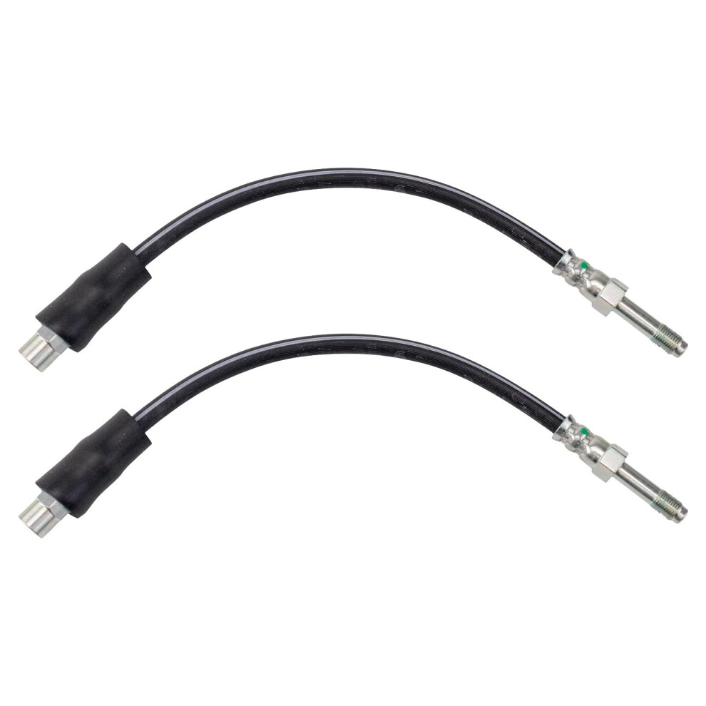 Trq Rear Driver & Passenger Side Brake Hose Set Compatible With 20012003 Bmw 525I 19972000 528I 530I 19972003 540I 20002003 M5 195591637480