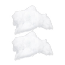 Pillow Stuffing Pp Cotton White 2 Bags 7.86x5.89x1.97 In