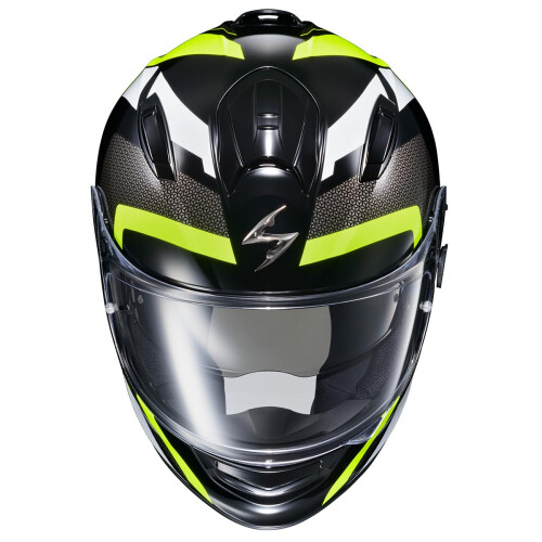 ScorpionEXO Ryzer Full Face Motorcycle Helmet with Pinlock Ready Shield with Integrated Speaker Pockets DOT ECE Approved Evolution (Hi-Viz - Large) 2