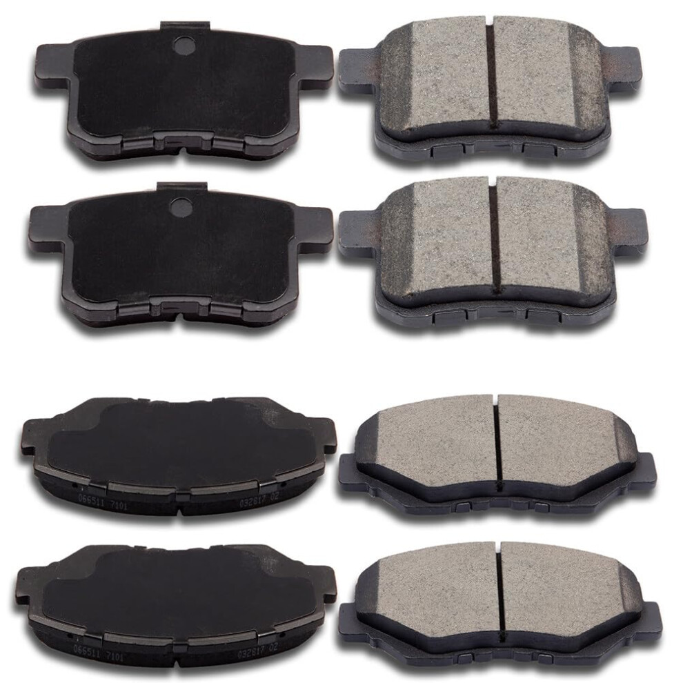 Eccpp D9147795 D13368447 Front & Rear Ceramic Disc Brake Pad Set Fit For Acura Ilx 20132015 For Honda Civic 20122015 For Honda For Accord 2003200 840342733743