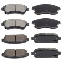 ECCPP D1522-8730 D1468-8668 Vorderer Keramik- und hinterer halbmetallischer Scheibenbremsbelagsatz, passend fr Chevrolet Cruze 20112015, fr Chevro