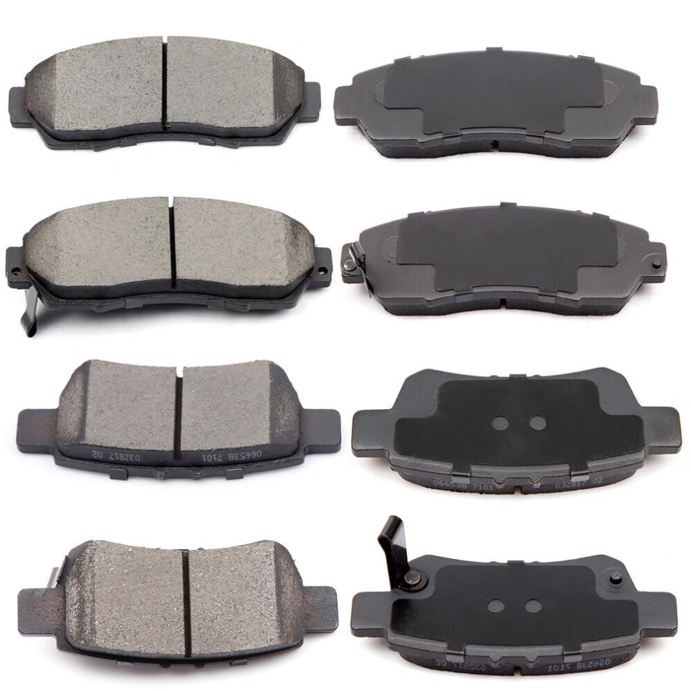 Eccpp D10897994 D10887993 Front & Rear Ceramic Disc Brake Pad Set Fit For Honda Odyssey 20052010 840342734474