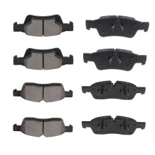 ECCPP D1455-8856 D1498-8698 Halbmetallischer Scheibenbremsbelagsatz vorne und hinten, passend fr Dodge, Durango 20112018, Jeep, Grand Cherokee 2011