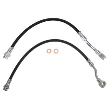 TRQ Bremsschlauch-Set hinten, kompatibel mit 2002 Chevrolet Silverado 1500 HD 19992001 Silverado 2500 2001 Silverado 2500 HD GMC Sierra 1500 HD Sier