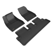 3D MAXpider Tapis de sol Kagu sur mesure, noir, compatible avec Tesla Model 3 Highland 20242025, ensemble complet