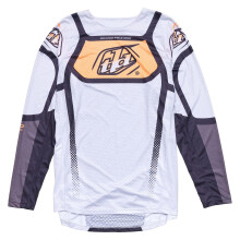 Troy Lee Designs GP Pro Air Adult Moto Jersey Bands Grey/Neo Orange Large