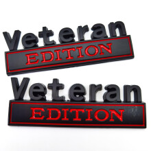 Emblem Veteran Edition Samolepky na auto Vyslouil vojk 3D Kovov materil Samolepka s psmeny veterna Vyven kovov blatnky Samolepky na auto