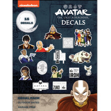 Avatar The Last Airbender Aufkleber  Set mit 15 Anime-Vinylaufklebern fr Autofenster, Laptop, Wasserflasche, LKW, Stostange, Air Bender, Fahrzeugz