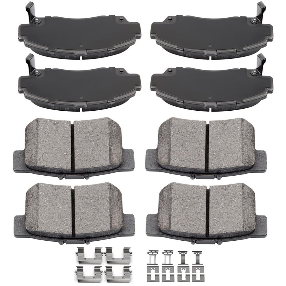 Eccpp D5377418 D7877656 Rear & Front Ceramic Disc Brake Pad Set Fit For Acura Tsx 20042008 For Honda For Accord 20032007 840342797615