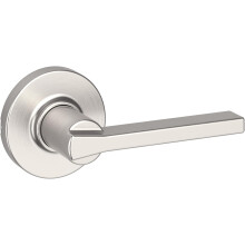 Kwikset Casey Levier de poigne de porte ronde de passage intrieur pour portes de placard et de couloir, levier de poigne rversible non verrou