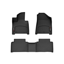 WeatherTech Revtements de sol sur mesure pour Hyundai Santa Fe 1re et 2me ranges 44186512 Noir