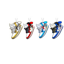 Rawan Car Air Freshener Sneaker for Women Men & Kids - Decor Hanging Fresheners for Car Interior & Home - 4 Pack