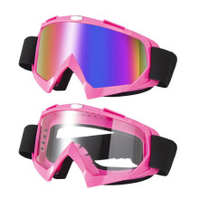 LJDJ Dirt Bike Brille, Motorradbrille, 2er-Pack, ATV-Brille, Reitbrille, Skibrille, winddicht, Offroad-Schutzbrille, Rennbrille fr Mnner, Frauen, J