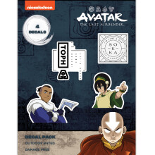 Avatar The Last Airbender-Aufkleber  Set mit 4 Toph Beifong Sokka Anime-Vinylaufklebern fr Autofenster, Laptop, Wasserflasche, LKW, Stostange, Air