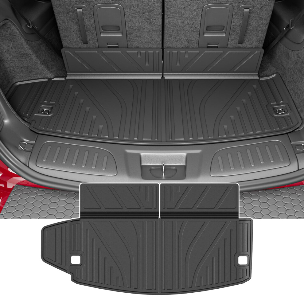 Powoq Trunk Mat Compatible With 20162025 Dodge Durango 6&7 Seats Tpe Trunk Liner Cargo Liner Replacement For 20162025 Dodge Durango Accessories T 757940825704