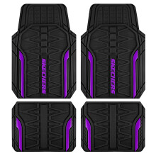 Skechers Auto Vloermatten, Zware Rubber Vloermatten Set, Allesweer Vloermatten, Waterdicht Trim-To Fit Universele Auto Accessoires