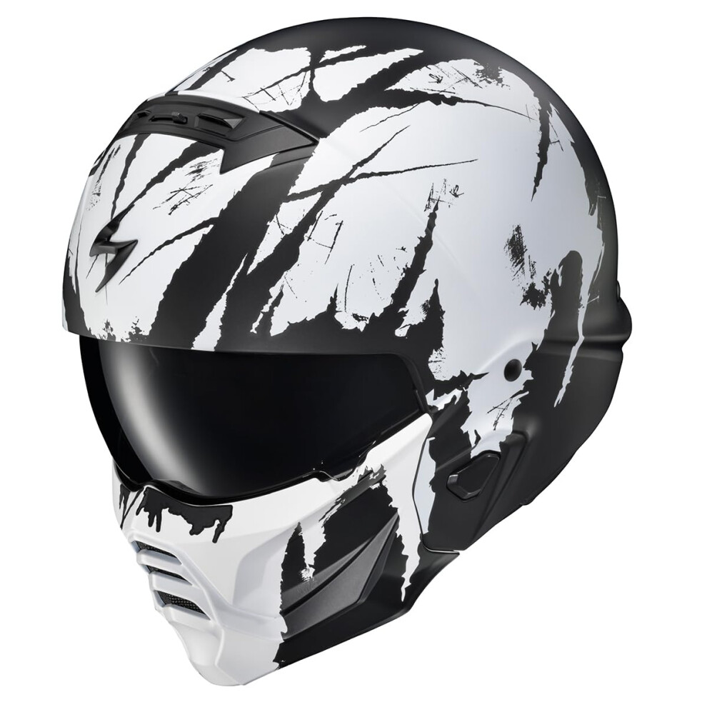 ScorpionEXO Covert 2 Open Face 34 Full Mode Motorcycle Helmet Bluetooth Ready Speaker Pockets Interchangeable Mouth Cover DOT Approved Marauder 2