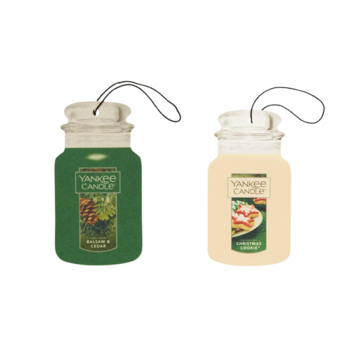 Yankee Candle Yankee Candle Christmas Comforts Jarra de papel para carro 3 blsamo e cedro e 3 biscoitos de Natal 2