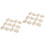 40 Pcs Paper Cutting Scrapbooking Decorations Wooden Bamboo 4