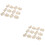 40 Pcs Paper Cutting Scrapbooking Decorations Wooden Bamboo 6