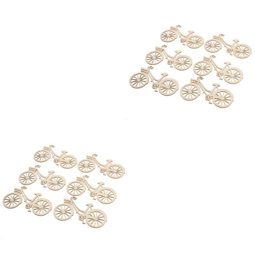 40 Pcs Paper Cutting Scrapbooking Decorations Wooden Bamboo 2