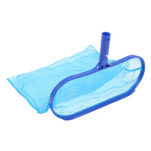 Swimming Pool Leaf Skimmer Net with Ergonomic Handle and Fine Mesh for Debris Removal in Pools and Fountains