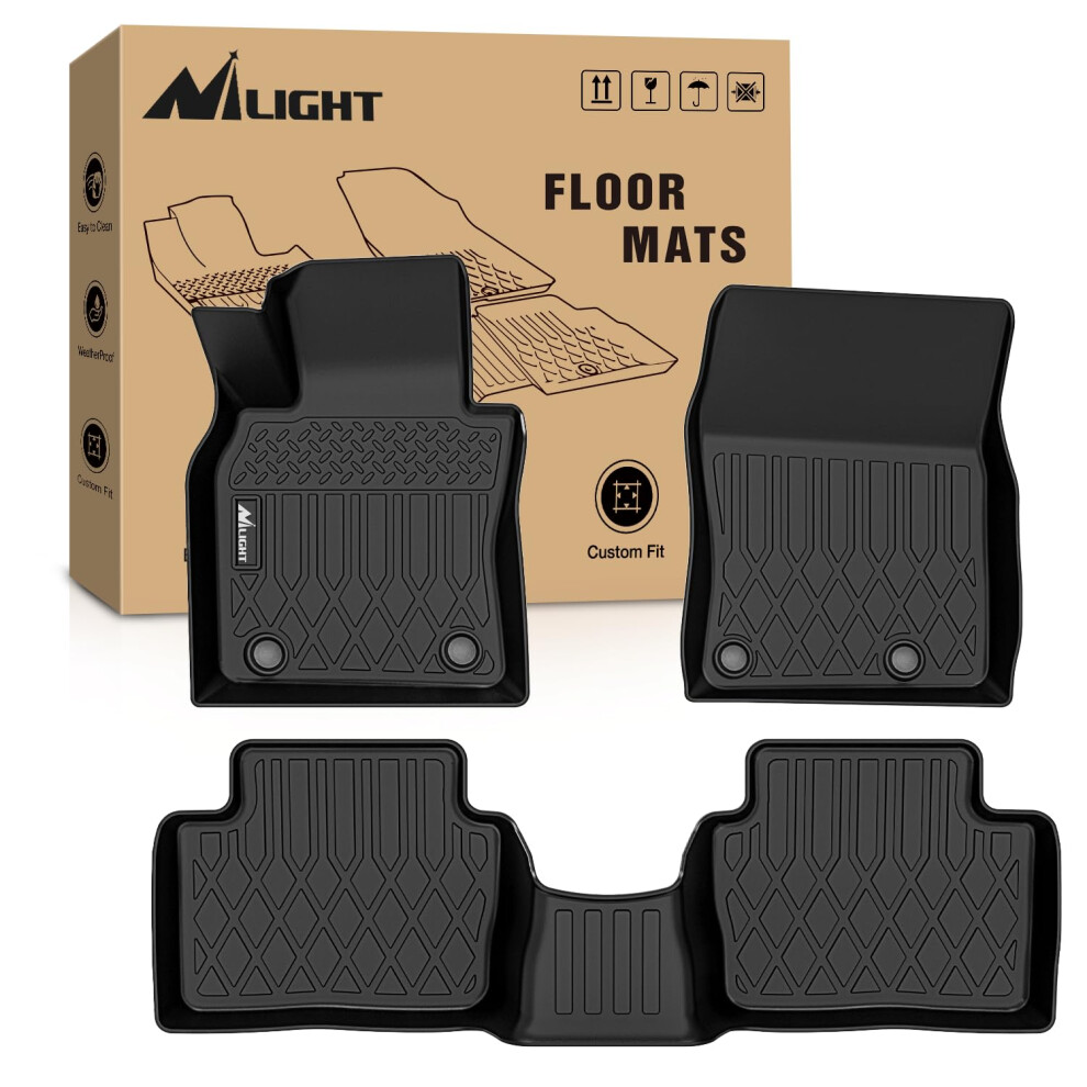 Nilight Tpe Floor Mats For Mazda 3 Fwd Only 2019 2020 2021 2022 2023 2024 2025 All Weather Custom Fit Heavy Duty Floor Liners 840323930314