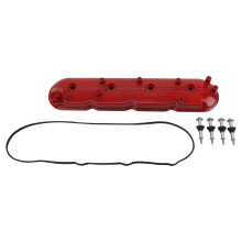 TRQ Ventildeckel links, rot, Fahrerseite, kompatibel mit Buick Cadillac Chevrolet GMC Hummer Isuzu Pontiac Saab Workhorse Workhorse Custom Chassis