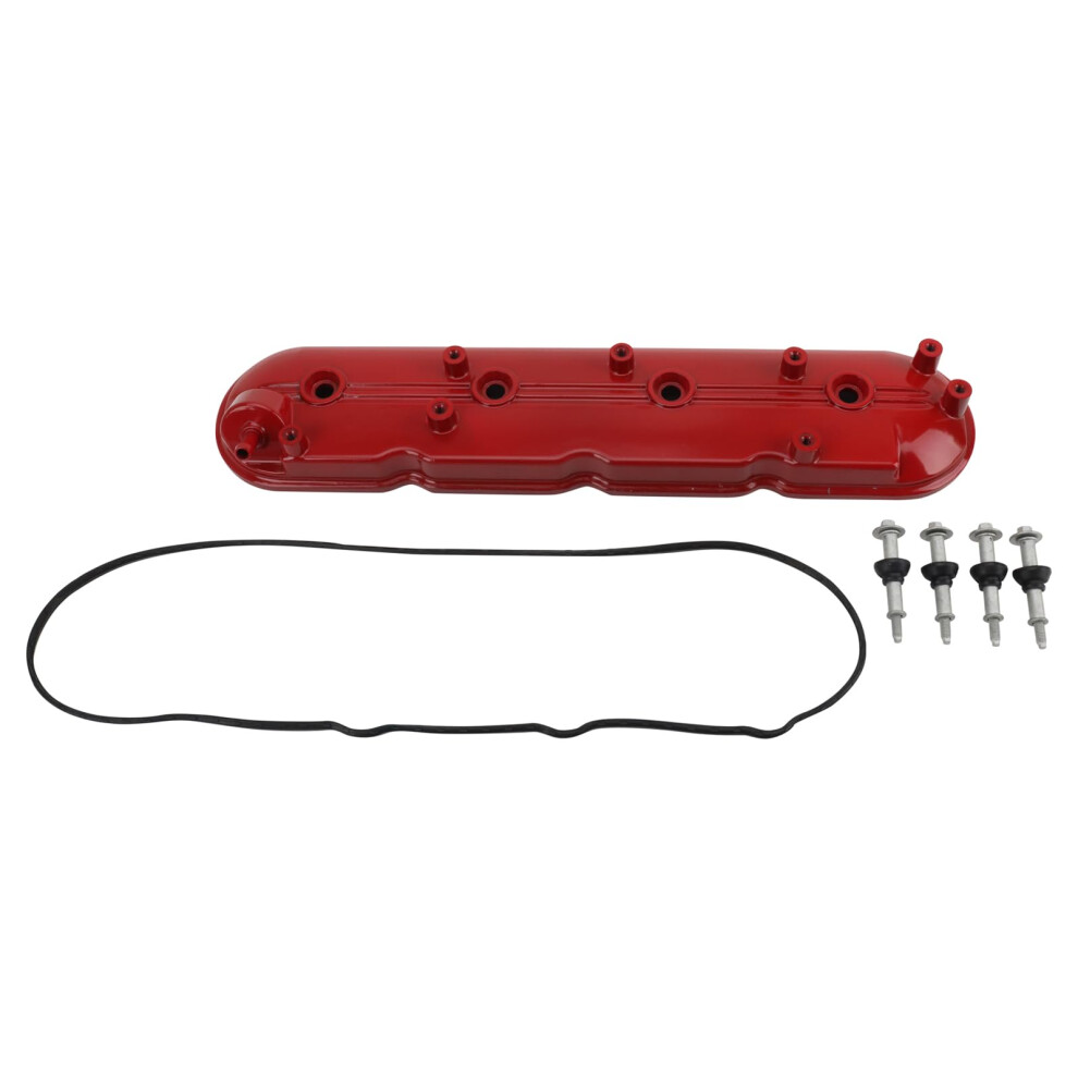 Trq Left Valve Cover Drivers Side Compatible With Buick Cadillac Chevrolet Gmc Hummer Isuzu Pontiac Saab Workhorse Workhorse Custom Chassis Red 195591887731