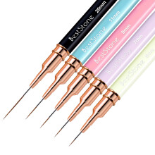 Nail Art Liner Pensler 5 Stk Professionel Gel Polish Maling Art Design Pen S?t til lange linjer Tynde detaljer Fine tegningsst?rrelser 5/7/9/11/2