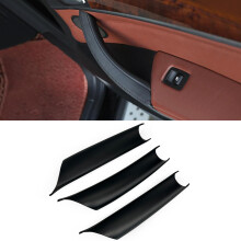CHUANGHUI 3PCS Car Door Handle Cover Fit for BMW X5 E70 F15 F85 2007-2018 X6 E71 F16 F86 2008-2019 Interior Door Pull Handles Protective Decorate Co