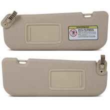 Scitoo conjunto de viseira solar para carro, adequado para 2011-2015, para hyundai elantra bege sem teto solar (lado esquerdo do motorista e lado
