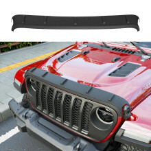 Powoq Hood Deflector Compatibel met 2020-2025 Jeep Gladiator JT Hood Protector Wrangler JL Shield TPE Deflector Vervanging voor 2020-2025 Jeep Gl