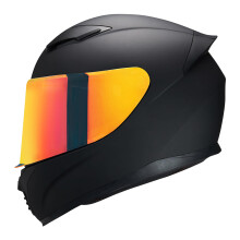 Celooblicejov prilba JQF Gear, cern Motocyklov motocyklov zvodn helma pro silnicn cyklistiku pro dospel Schvleno WS-607 DOT (s chromovou cer