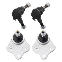 TRQ Front Ball Joint Set Driver & Passenger Side Upper & Lower Compatible with 2007-2009 Mercedes-Benz E63 AMG