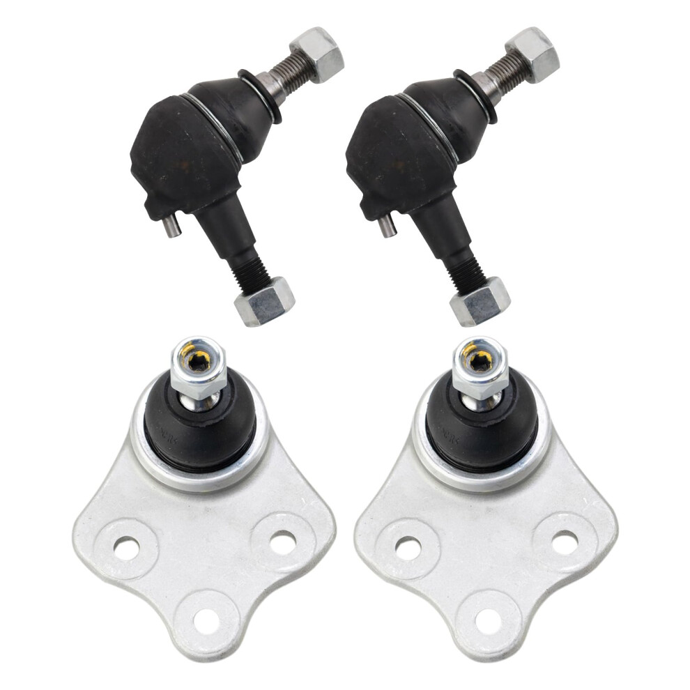 Trq Front Ball Joint Set Driver & Passenger Side Upper & Lower Compatible With 20072009 Mercedesbenz E63 Amg 195591832816