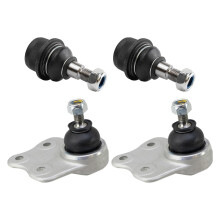 TRQ Front Ball Joint Set Driver & Passenger Side Upper & Lower Compatible with 03-12 Mercedes-Benz