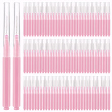 100 PCS Fournitures de Stratification des Sourcils Brosse de Stratification des Sourcils Multifonction Micro Brosse  Sourcils Adapte aux Outils